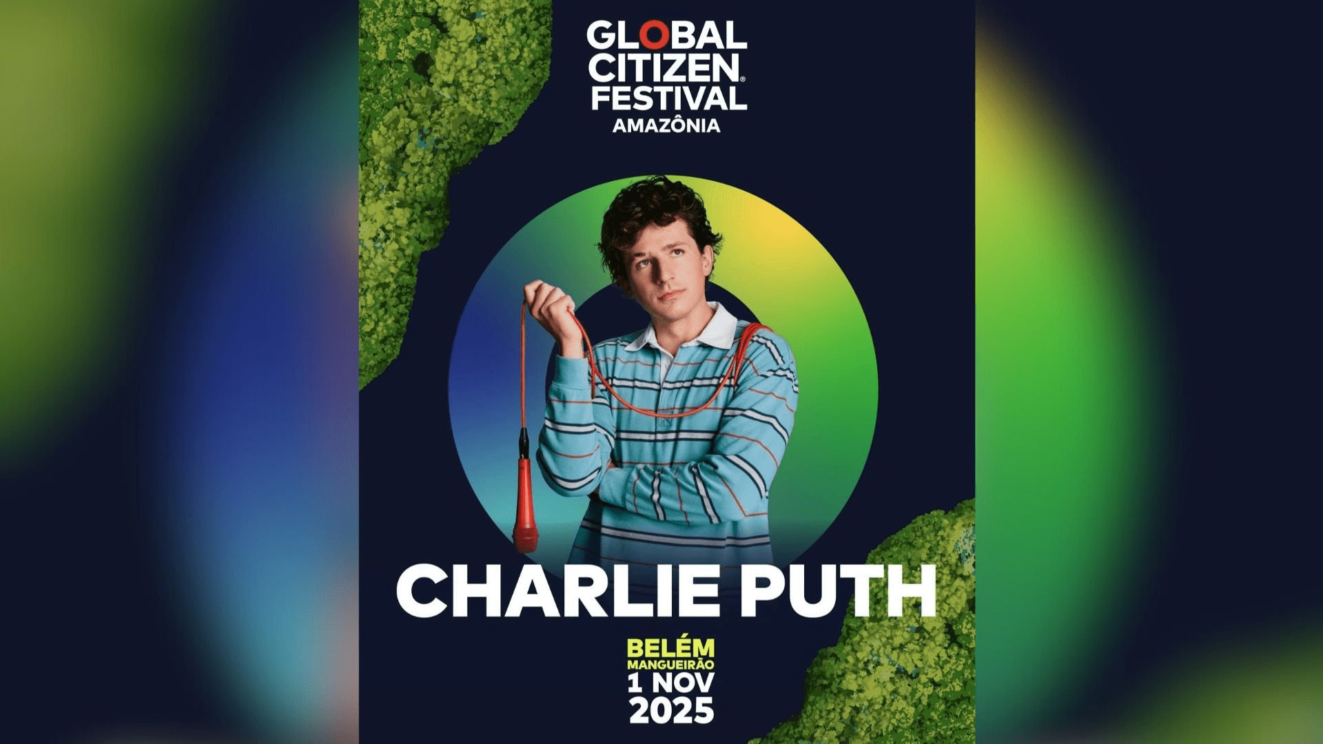 Charlie Puth é confirmado no Global Citizen Festival: Amazonia