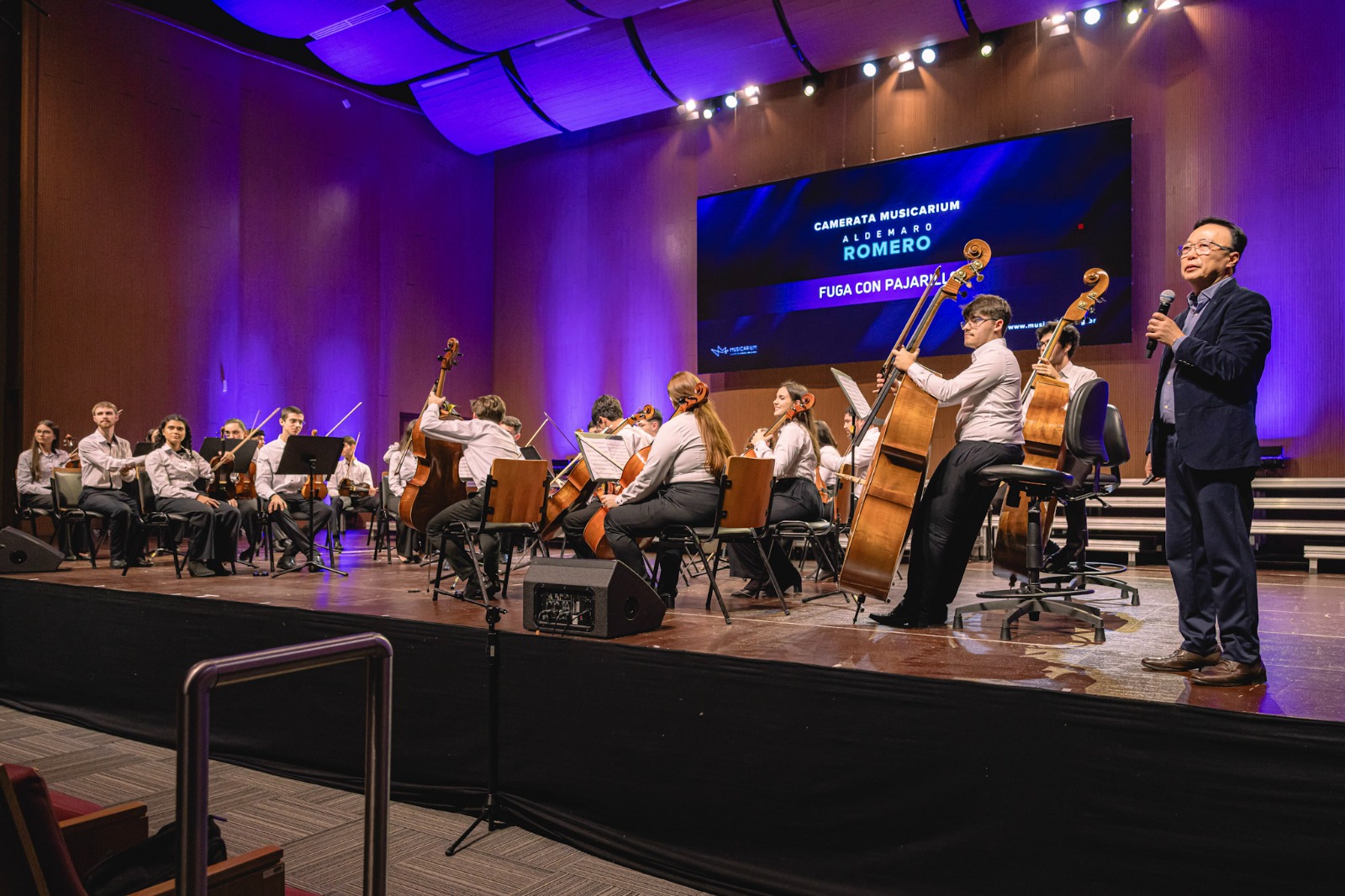 O Musicarium Academia Filarmônica Brasileira, centro de formação de orquestras de excelência com sede em Joinville