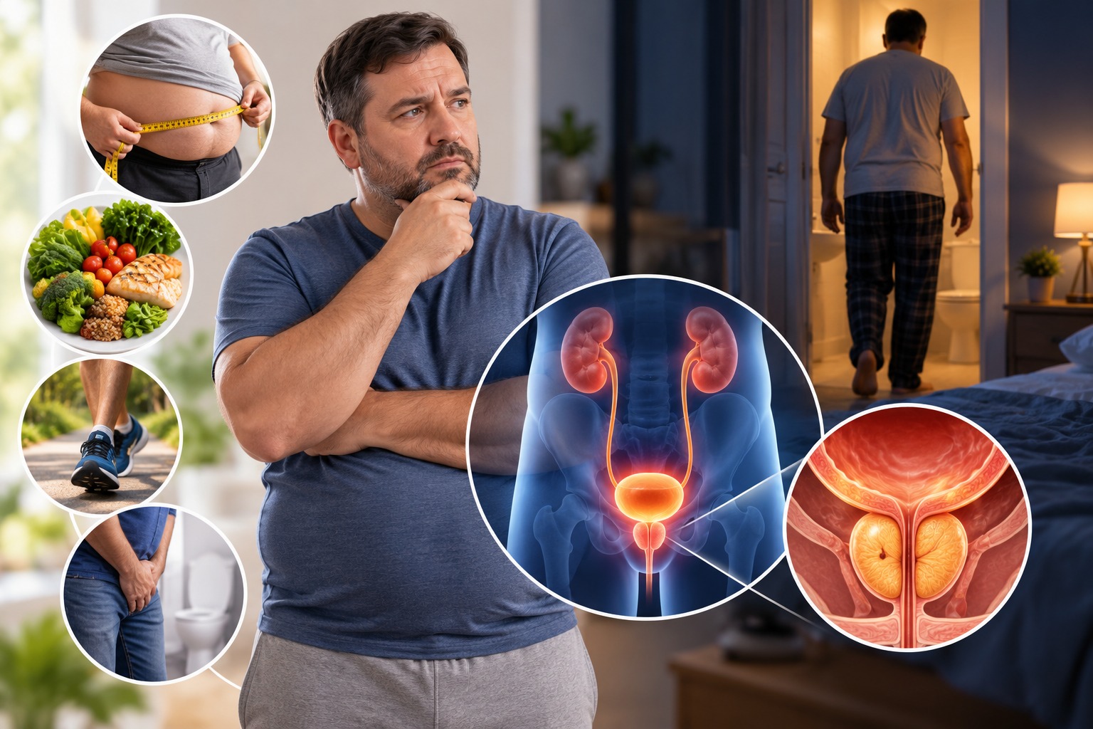 Urologista Dr. Mark Neumaier, que explica a relação entre obesidade e saúde urinária